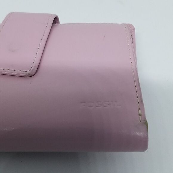Fossil Pink Genuine Leather Wallet - Picture 2 of 6